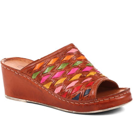 Colourful Leather Wedges