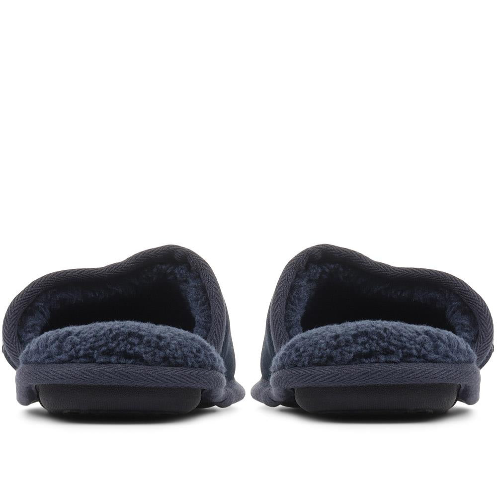 Wide Fit Suede Slippers - QING36023 / 322 518 image 2