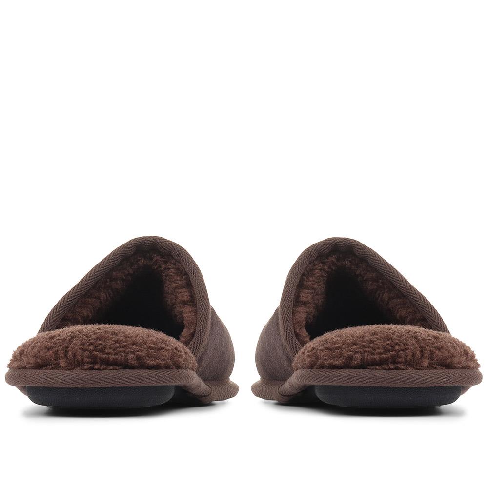 Wide Fit Suede Slippers - QING36023 / 322 518 image 2