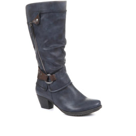 Low Heeled Slouch Boots