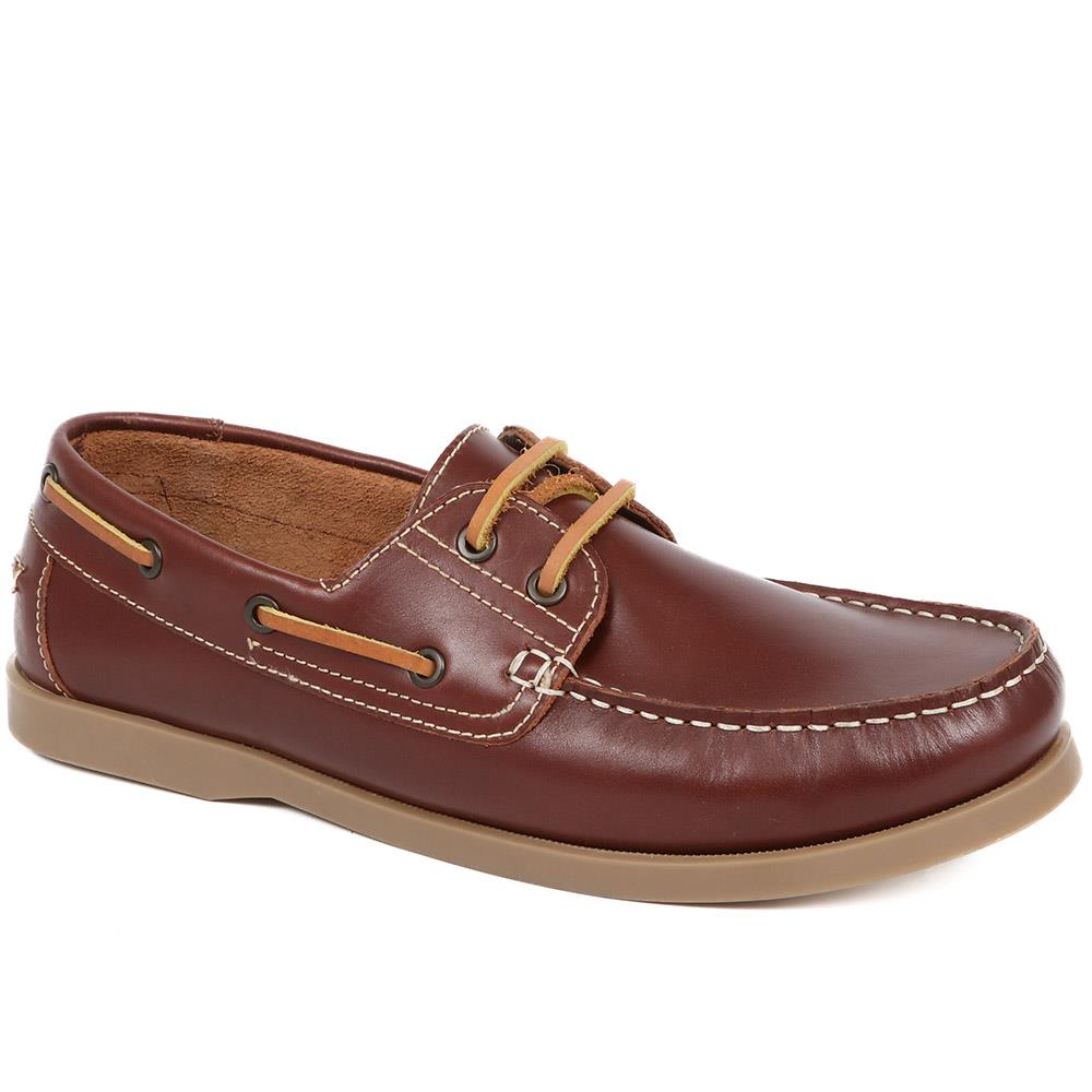 Leather Boat Shoes - SHAFI37009 / 323 614 image 0