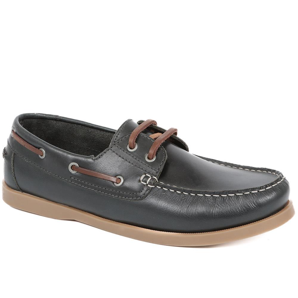 Leather Boat Shoes - SHAFI37009 / 323 614 image 0