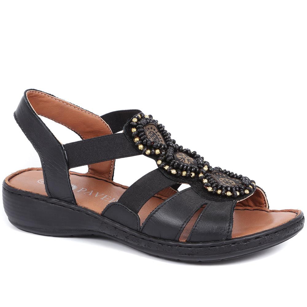 Leather T-Bar Sandals - LUCK37029 / 324 000 image 0