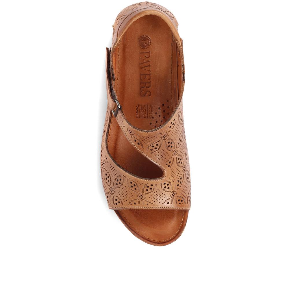 Leather Flat Sandals - KARY29011 / 315 353 image 3