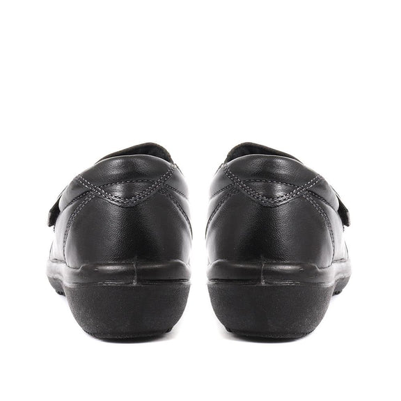 Extra Wide Leather Touch Fasten Shoe (RAJA2305) by Pavers @ Pavers ...