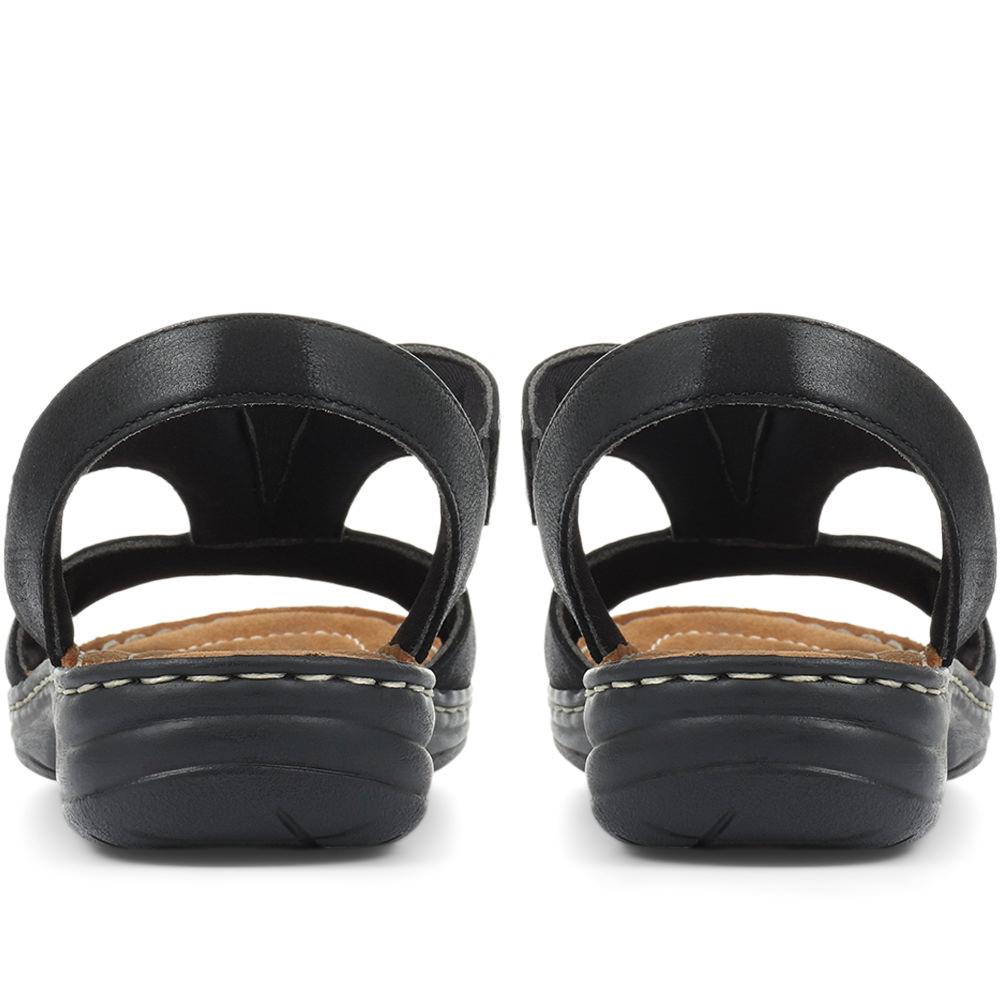 Wide Fit Sling-Back Leather Sandals - KF31001 / 317 808 image 2