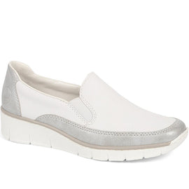 Slip-On Leather Trainers