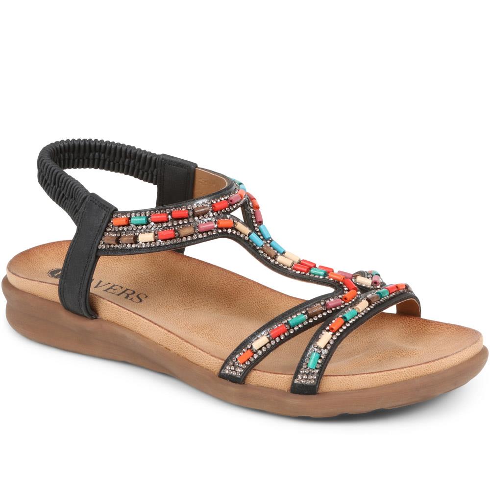 Buy Pink Flat Sandals for Women by Pavers England Online | Ajio.com
