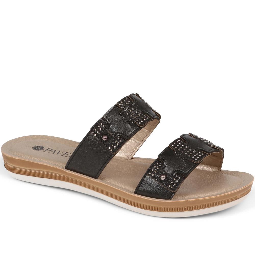 Ladies Faux Leather Sandals Open Toe Flat Gladiator Slippers 2023 Summer  Casual Sandals Clip Toe Slippers Essentials Holiday Beach Non-Slip Slippers  UK Sale - Walmart.com