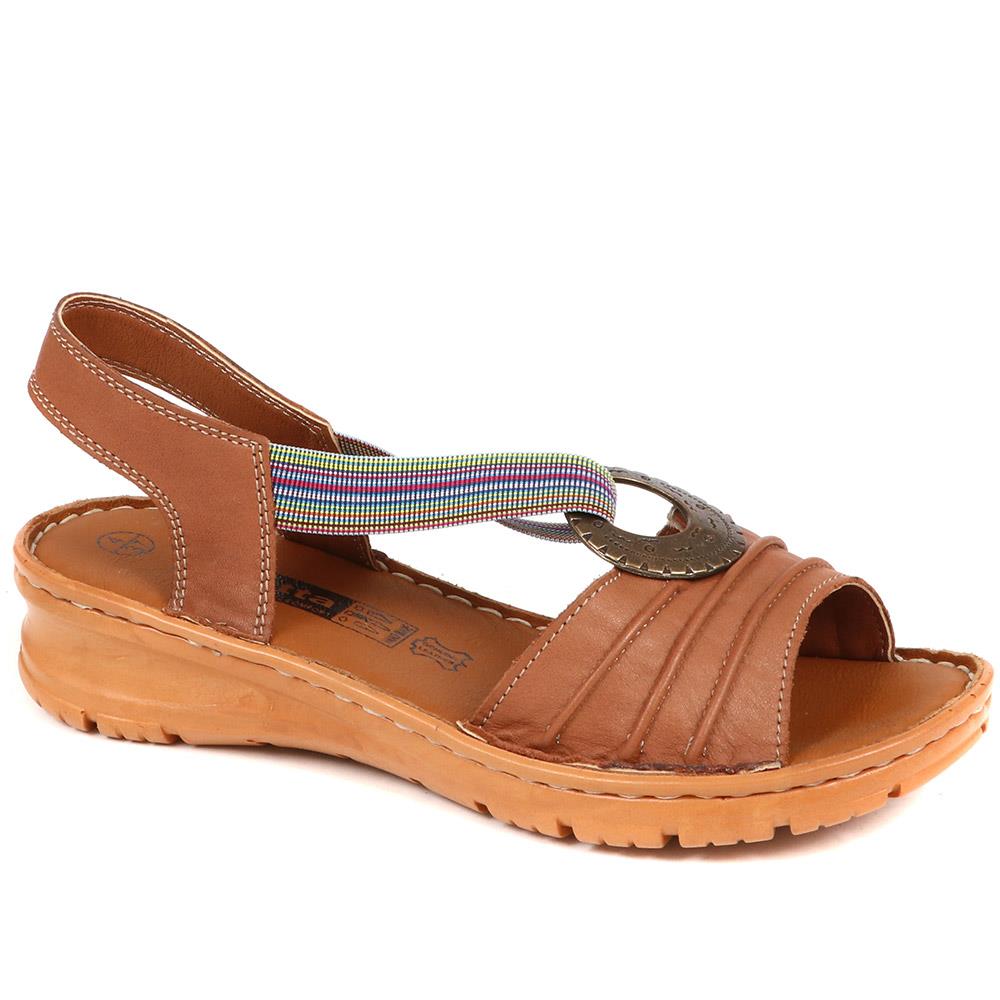 Leather Slip-On Sandals - HAK37030 / 323 991 image 0