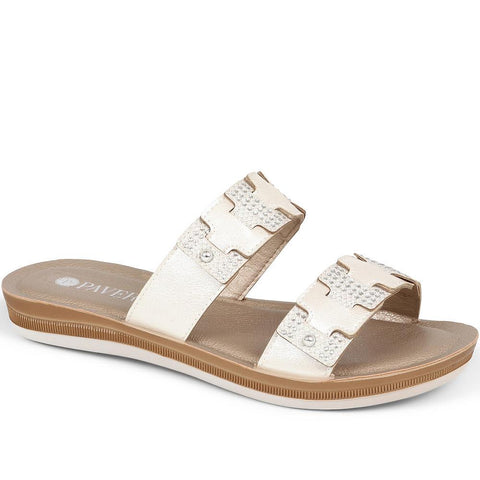 Pavers Ladies Wide Fit Touch-Fasten Sandals - Beige Size 2 UK: Amazon.co.uk:  Fashion