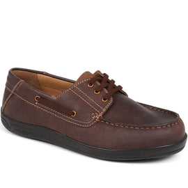 Maximus Extra Wide Leather Boat Shoes