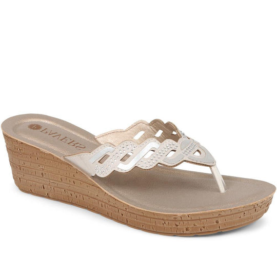 Toe Post Wedge Sandals (INB37045) by Pavers @ Pavers Shoes - Your ...