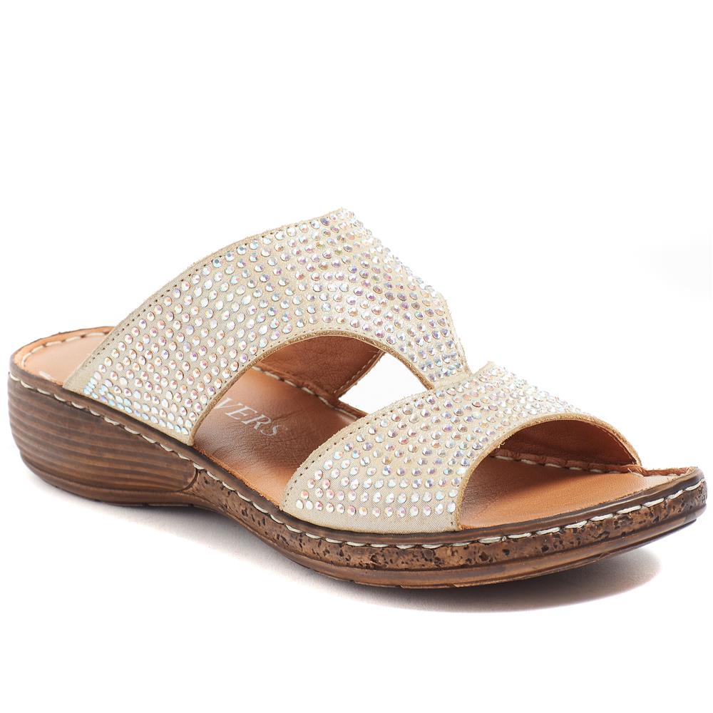 Leather Sandals LUCK37013 by Pavers Pavers Shoes Your