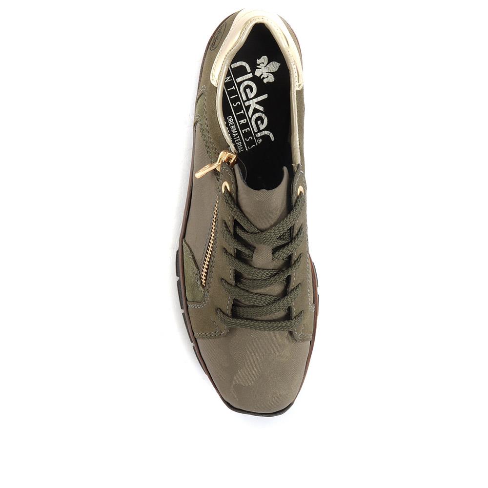 Leather Lace-Up Trainers - RKR34504 / 320 279 image 3