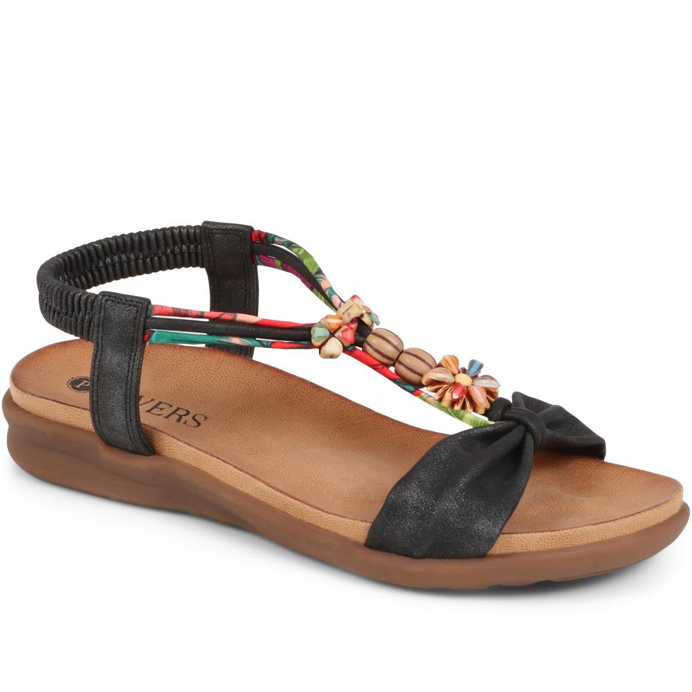 Embellished Flat Sandals - BAIZH37051 / 323 374 image 0