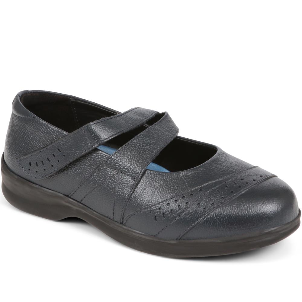 Touch Fasten Leather Mary Janes - LIZBET / 323 992 image 0