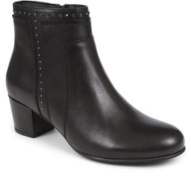 Minimalist Heeled Ankle Boot