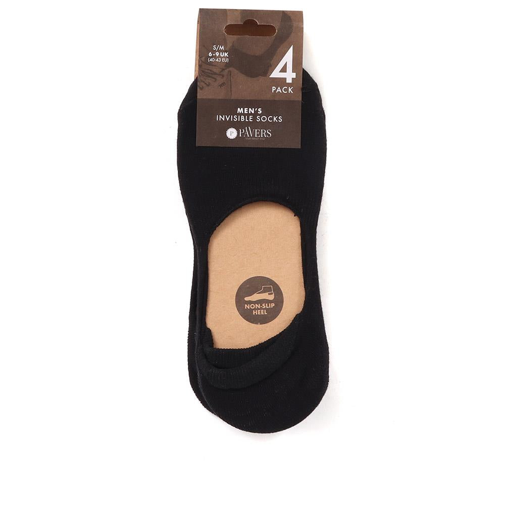 4-Pack Invisible Socks - EKIN37003 / 324 058 image 0