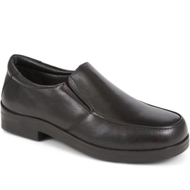 Extra Wide Fit Smart Leather Slip-Ons