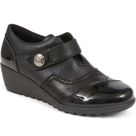 Touch Fasten Wedge Shoe