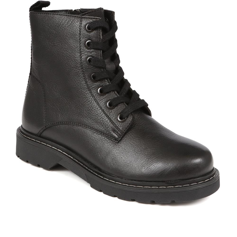 Leather Lace-Up Boots - BELRNB38017 / 324 504 image 0