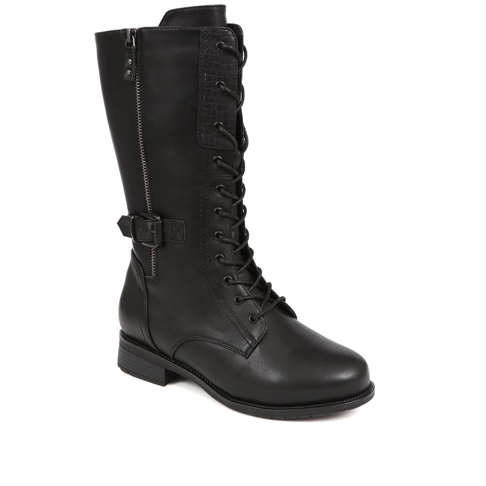 Long Lace-Up Boots - KACEY / 324 704 image 0