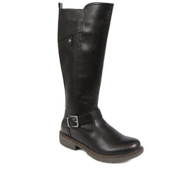 Knee-High Buckle Detail Boots 