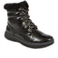 Patent Fleece Trim Lace Up Boots - WBINS38123 / 324 522 image 0