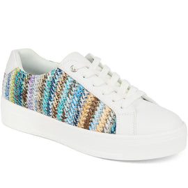 Colourful Lace-Up Trainers