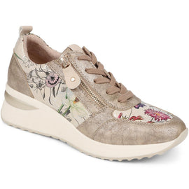 Floral Accent Cushioned Sole Trainers