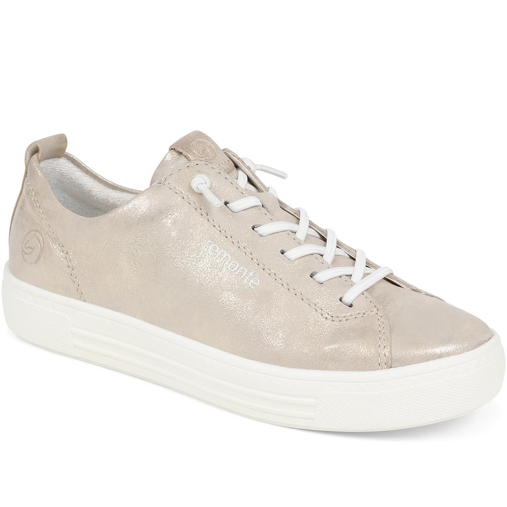 Metallic Lace-Up Trainers  - DRS39501 / 324 815 image 0