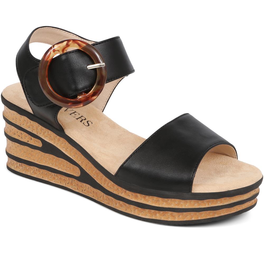 Touch-Fasten Wedge Sandals  - WBINS39086 / 325 357 image 0