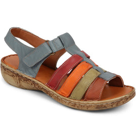 Open-Toe Leather Sandals 
