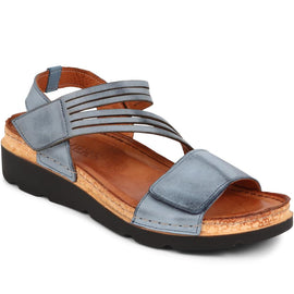 Touch-Fasten Leather Sandals