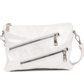 Decorative Zip Shoulder Bag