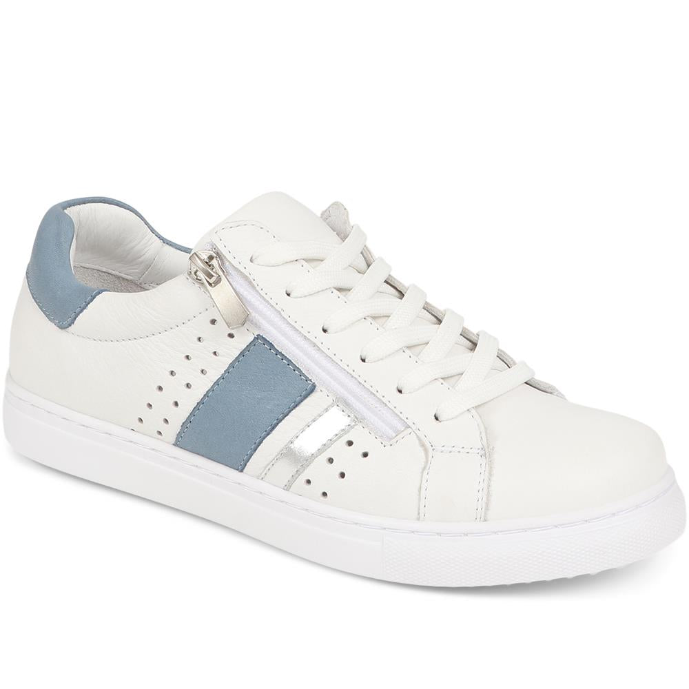Leather Lace-Up Trainers - ULUTA39003 / 325 448 image 0