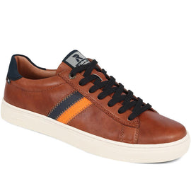 Leather Lace-Up Trainers 
