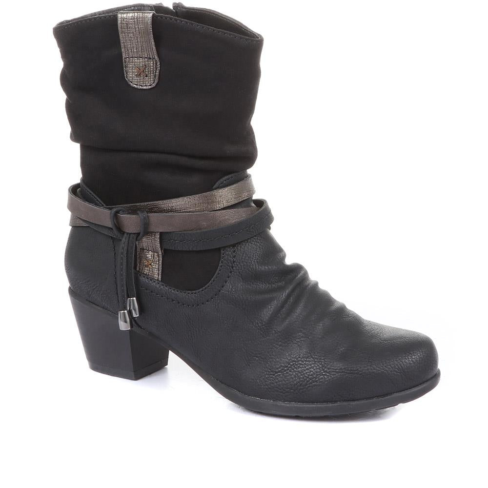 Heeled Mid Calf Boot - WBINS28016 / 313 029 image 0