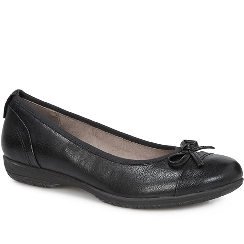 Wide Fit Flat Ballet Shoe (JANSP29009) by Pavers @ Pavers Shoes