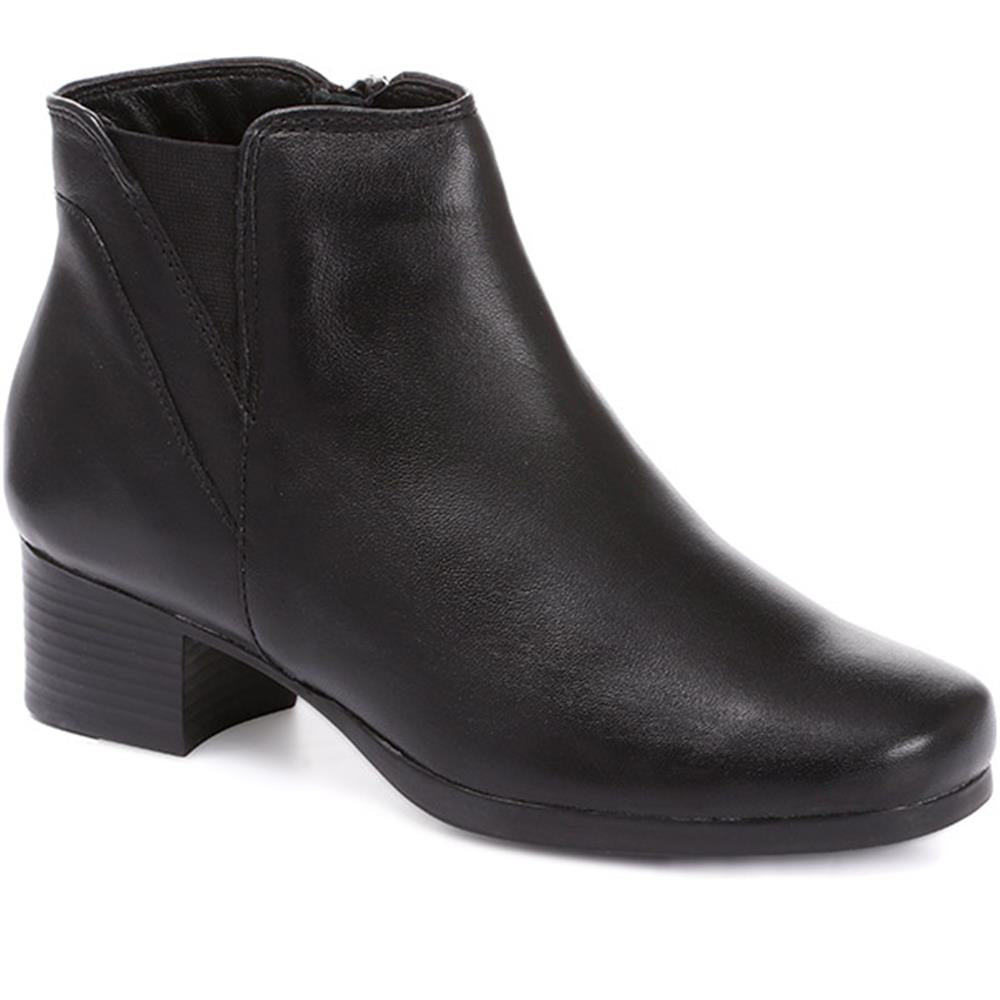 Heeled Leather Ankle Boots - NAP30008 / 316 682 image 0