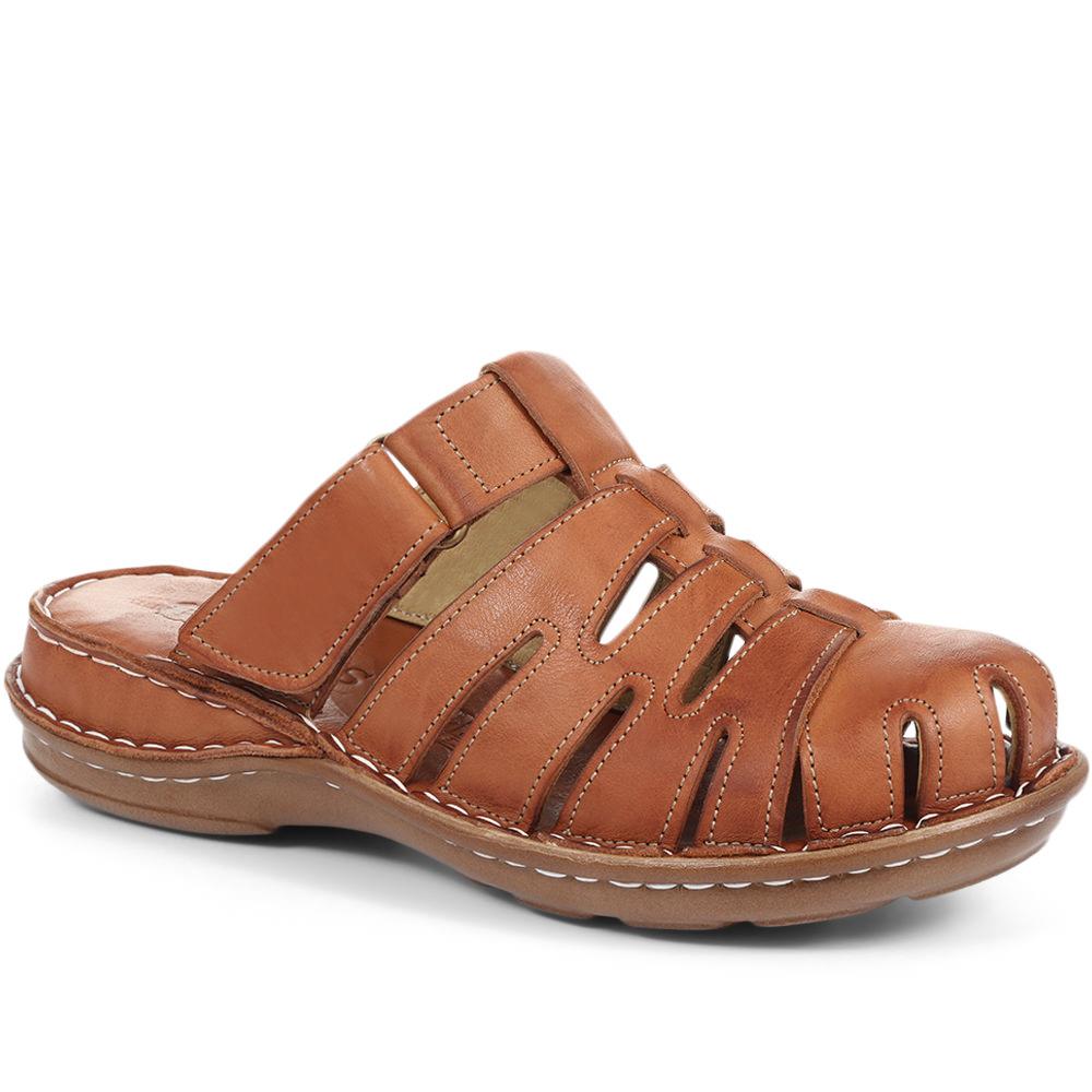 Touch-Fastening Leather Clog - CAY31005 / 317 820 image 0