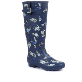 Dog Print Wellies