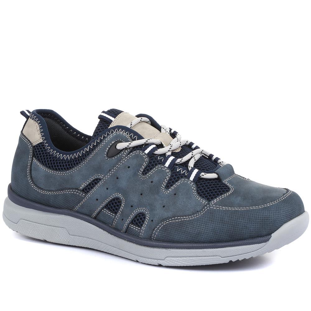 Wide Fit Lace -Up Trainers for Men - WBINS33017 / 319 502 image 0