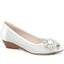 Wide Fit Open Toe Pump with Flower - SAND1900 / 135 753 image 0