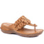 Leather Floral Toe-Post Sandals - CAY33001 / 319 988 image 0