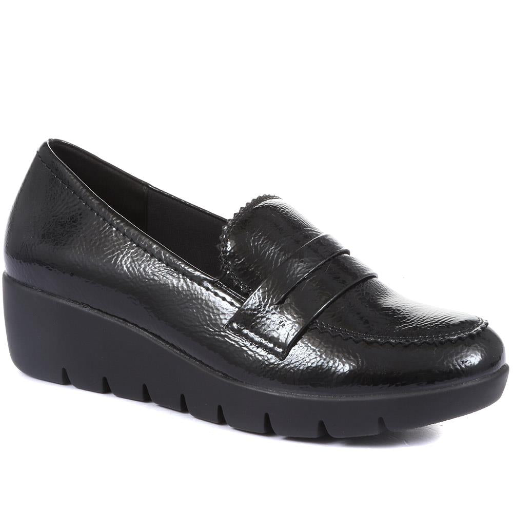 High-Shine Wedge Loafer - WK34009 / 320 854 image 0