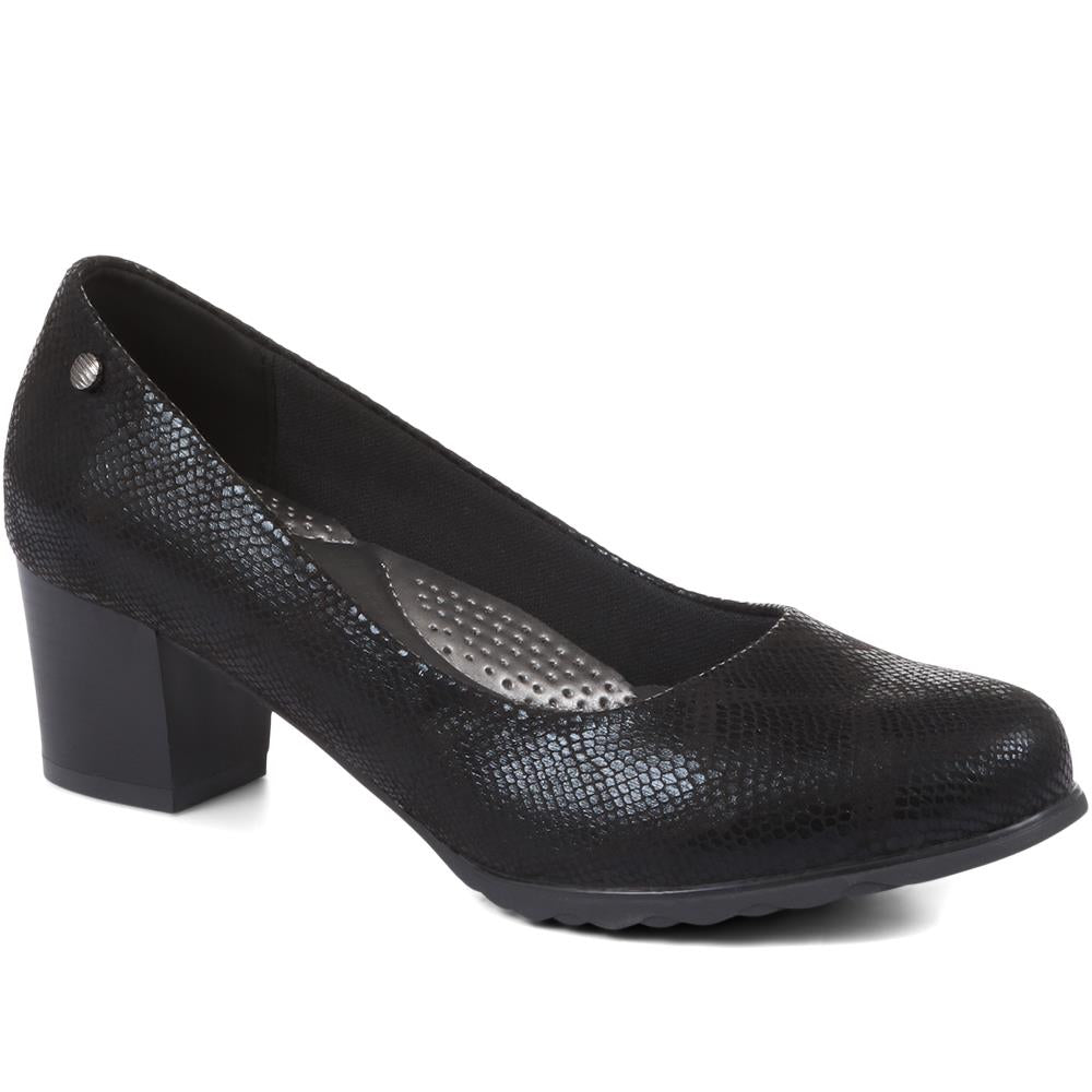 Block Heeled Court Shoes - WK34007 / 320 511 image 0