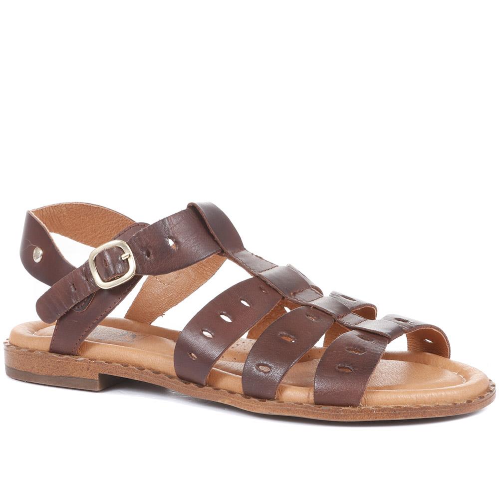 Leather Gladiator Sandals - PIKO35501 / 322 083 image 0