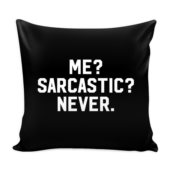 Download Me? Sarcastic? Never pillow